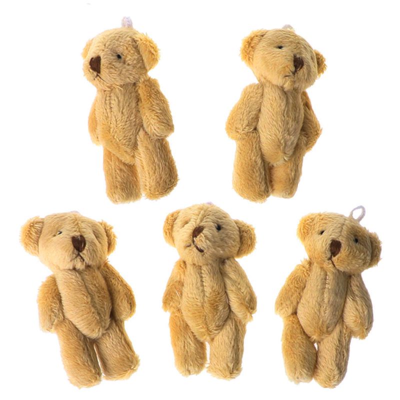 Móc Khóa Hình Gấu Nhồi Bông Mini Dễ Thương