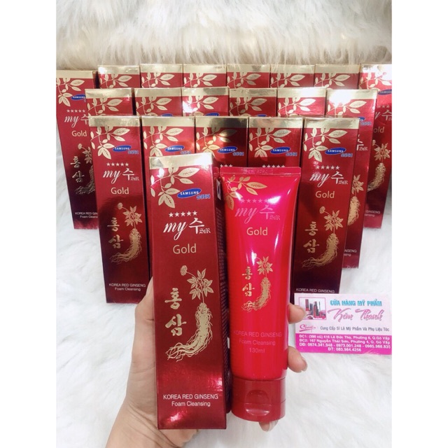 Sữa Rửa Mặt Sâm Đỏ My Gold (130ml)