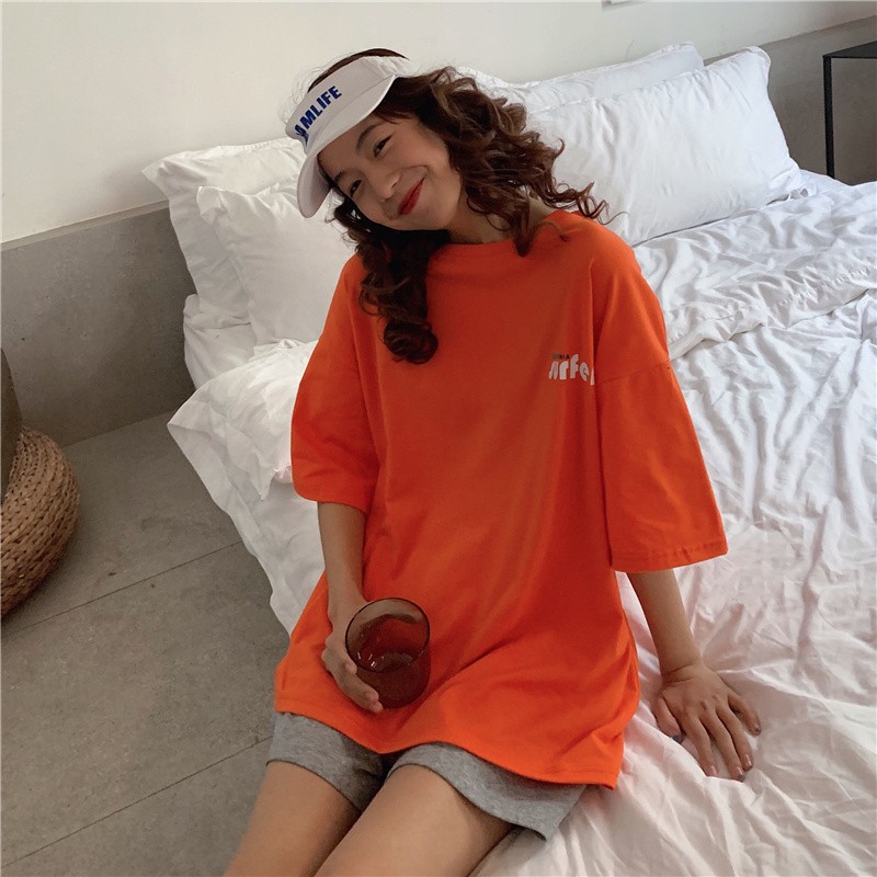 [SẴN] Áo thun nữ form rộng tay lỡ Ulzzang Quảng Châu ATR56 (không kèm túi )
