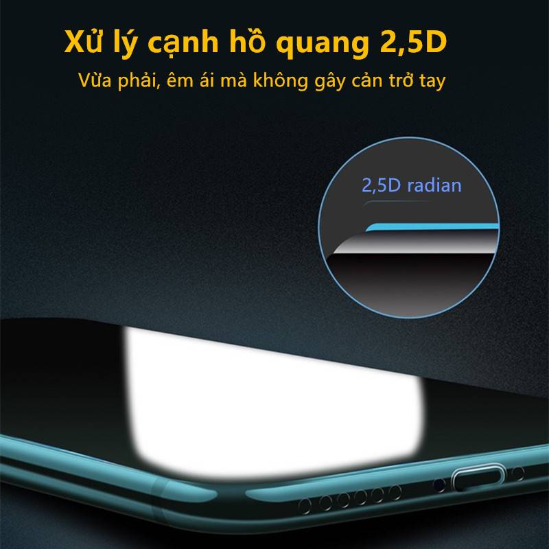 9D Kính Cường Lực Miếng dán màn hình VIVO S1 S1PRO Y17 Y15 Y12 Y11 Y81 Y1S Y85 Y19 Y91C Y93 Y91 Y91i Y20 Y30 Y50 Y12S Y20S Y30i Y51 Phim kính cường lực toàn màn hình tăng cường thứ cấp