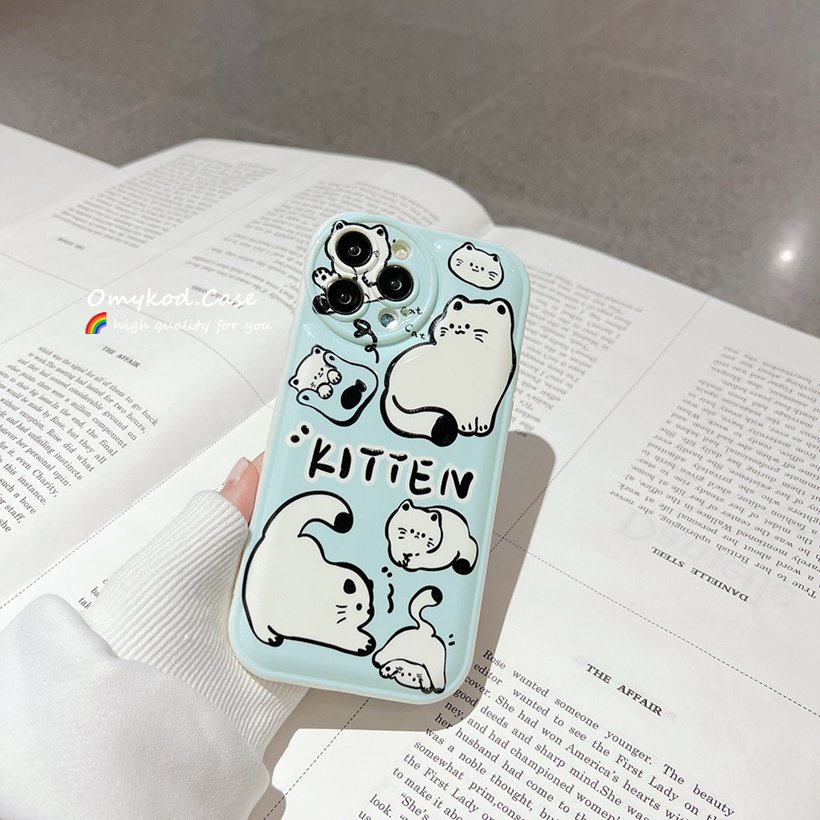 Ốp Điện Thoại Mềm In Hình Mèo Omykod Cho Samsung S21 S20 FE S22 S21 S20 Note 20 Plus M23 M33 M52 M53