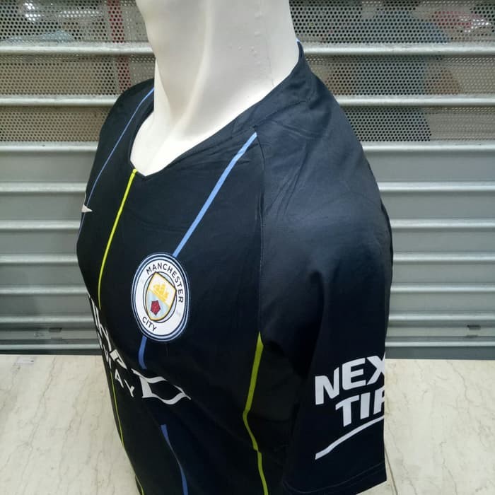 Áo Thun Thể Thao In Họa Tiết Bola Man City Away 18 / 19 2018 / 2019