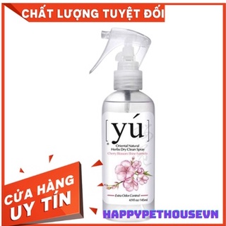 Sữa tắm khô cho thú cưng chó mèo YU Hoa Anh Đào 145ml