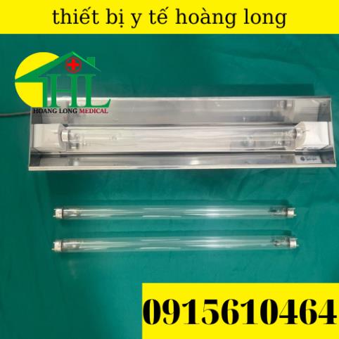 [Com Bo Máng + Bóng UV 45cm ] Đèn Cực Tím Diệt Khuẩn Không Khí - Inox