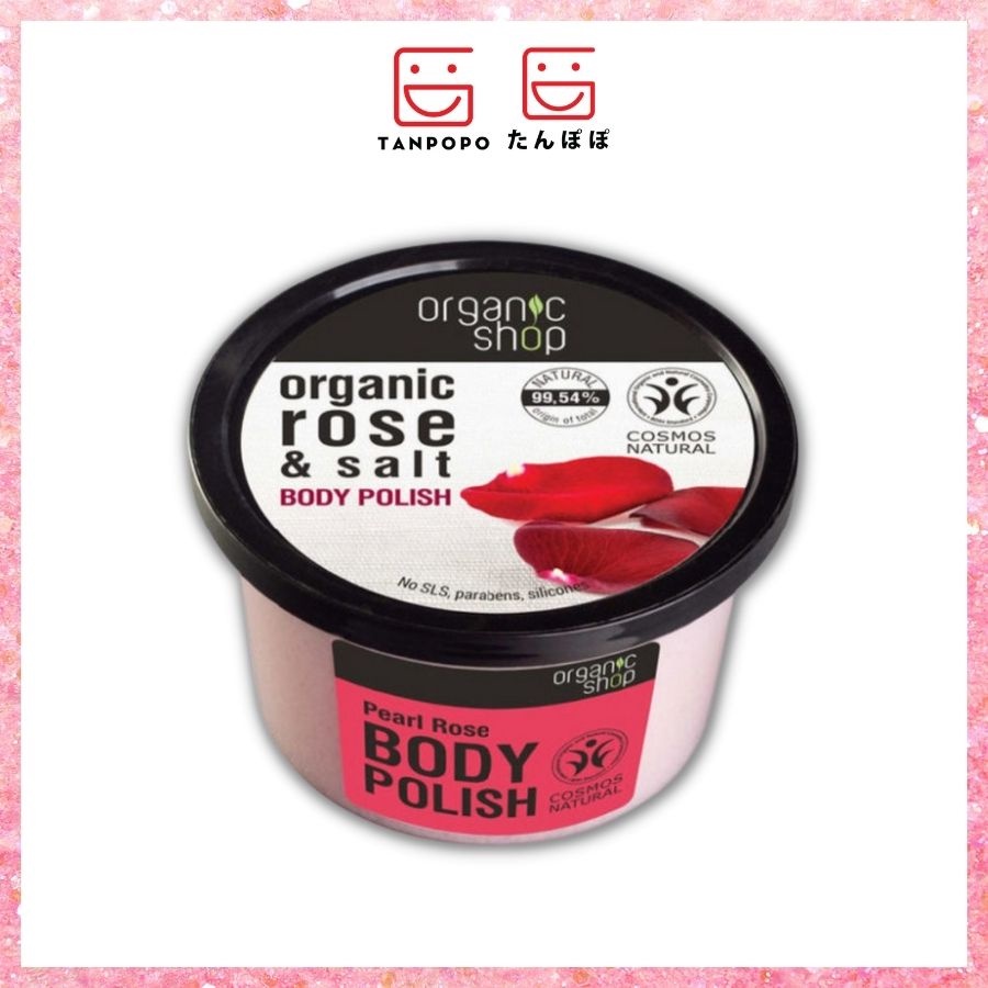 [Có sẵn] Tẩy Tế Bào Chết Body Organic Rose &amp; Salt 250ml