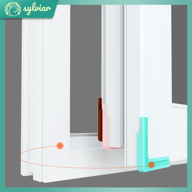 Set 8 miếng bọc góc cửa sổ kính cường lực bằng hợp kim nhôm chống va chạm
