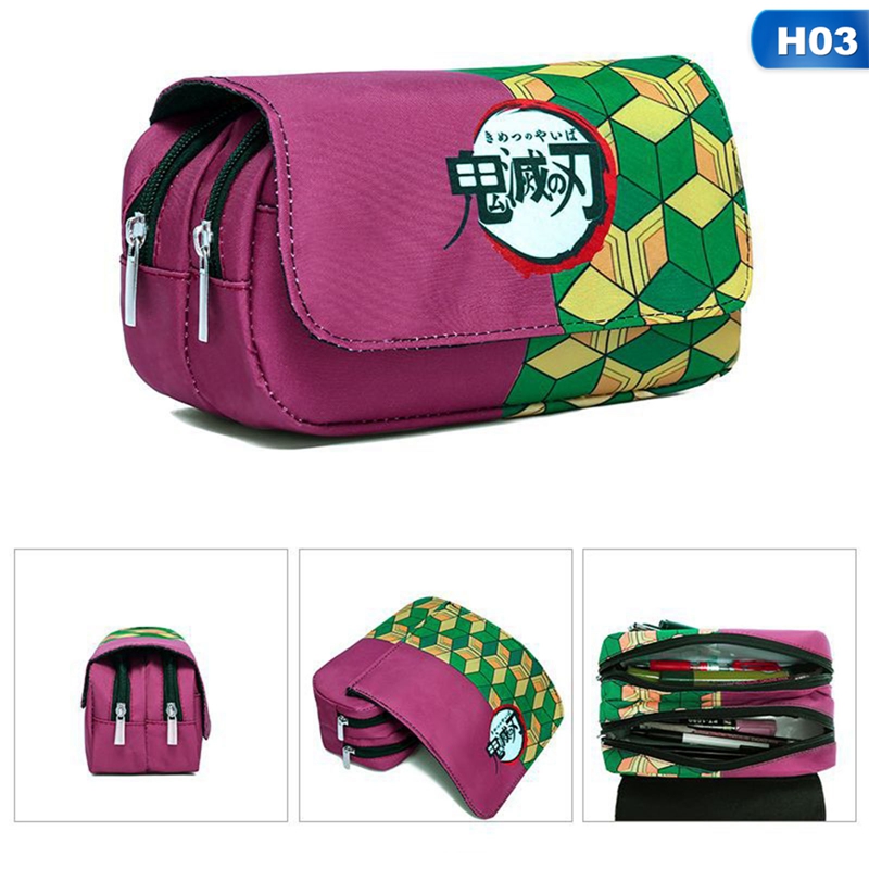 Túi Đựng Bút Nhiều Ngăn In Hình Anime Xinh Xắn