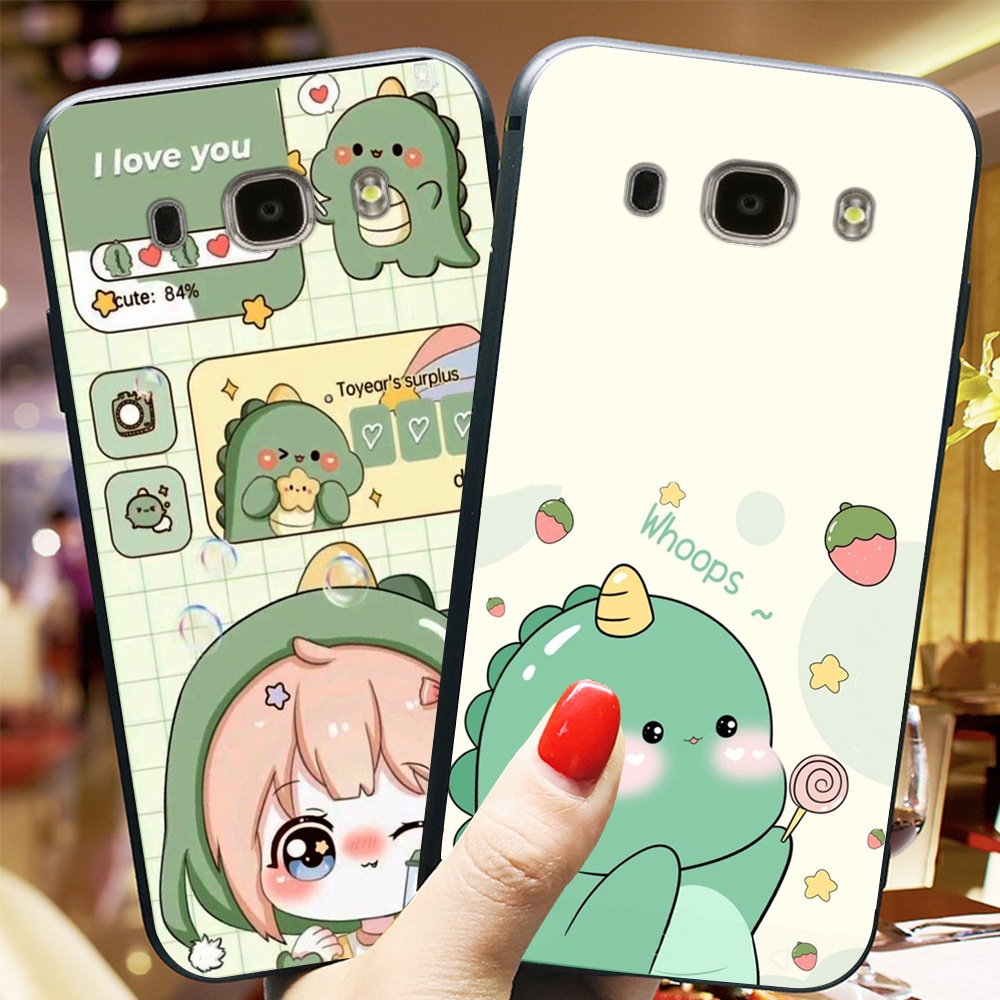 Ốp lưng điện thoại Samsung J5 / ss J7 2016 / ss J510 / ss J710 khủng long xanh dino saur