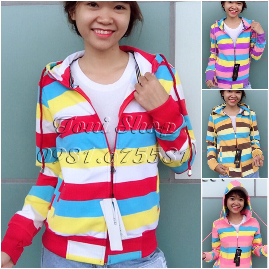 💖ÁO KHOÁC NỮ Cầu Vồng (Dày Dặn)