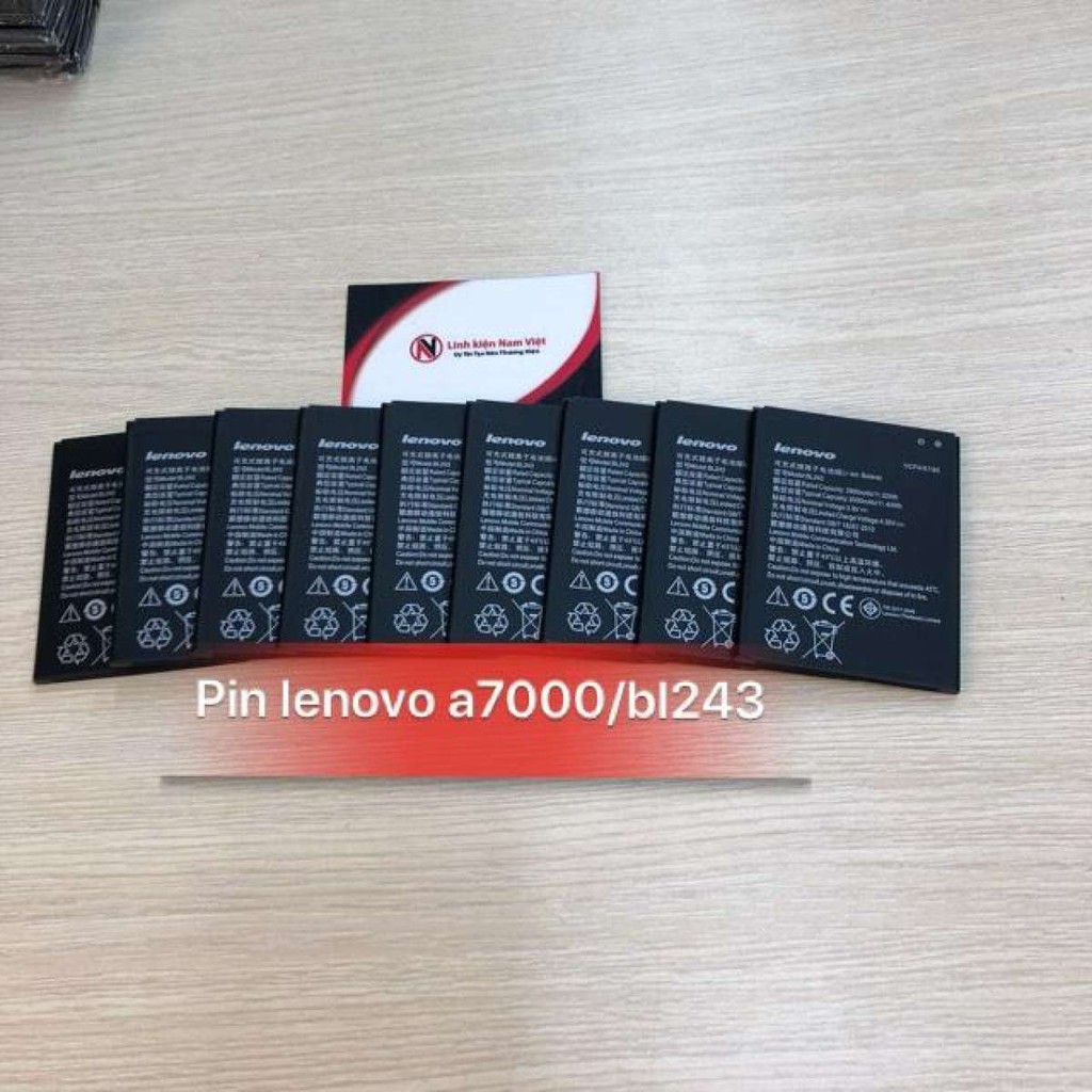 PIN ĐIỆN THOẠI LENOVO K3 NOTE - LENOVO A7000 - LENOVO A7000 PLUS - BL243 ZIN - 1 ĐỔI 1