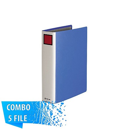 COMBO 5 FILE Bìa đựng tài liệu cỡ A4S - 5cm KING JIM 1475GSV - Bìa hồ sơ, bìa còng ống cao cấp