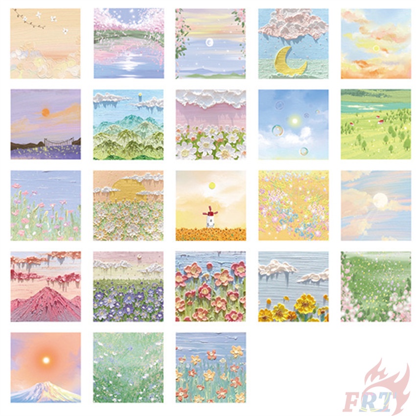 ❉ Miếng Dán Trang Trí Nhiều Màu Sắc Xinh Xắn ❉ Hộp 45 Miếng Dán Sticker Trang Trí Sổ Lưu Niệm