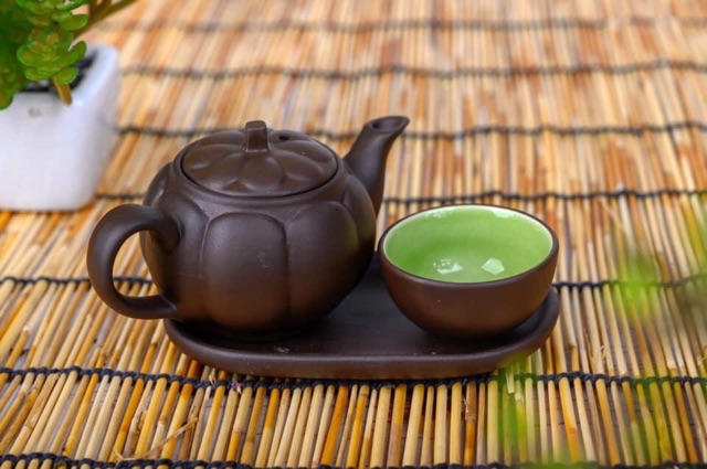 Bộ tách trà nhị ẩm tử sa Bát Tràng