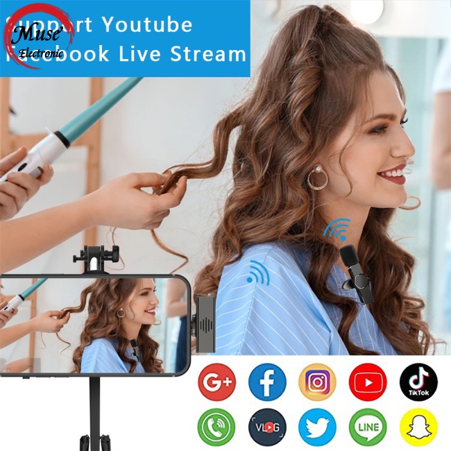 Micro Cài Áo Không Dây Chuyên Nghiệp Tương Thích Với Iphone Android Điện Thoại