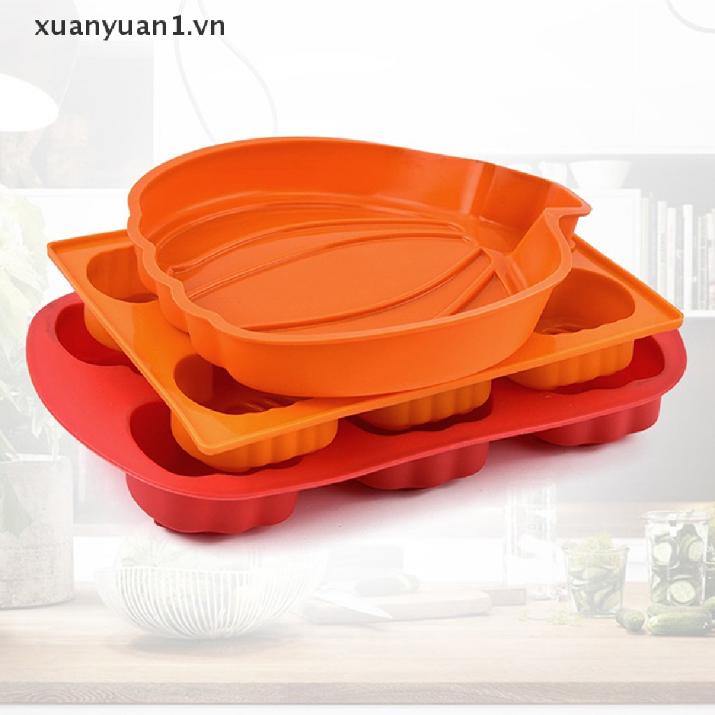 Khuôn Silicon Làm Kẹo Đường Trang Trí Bánh Kem Phong Cách Halloween