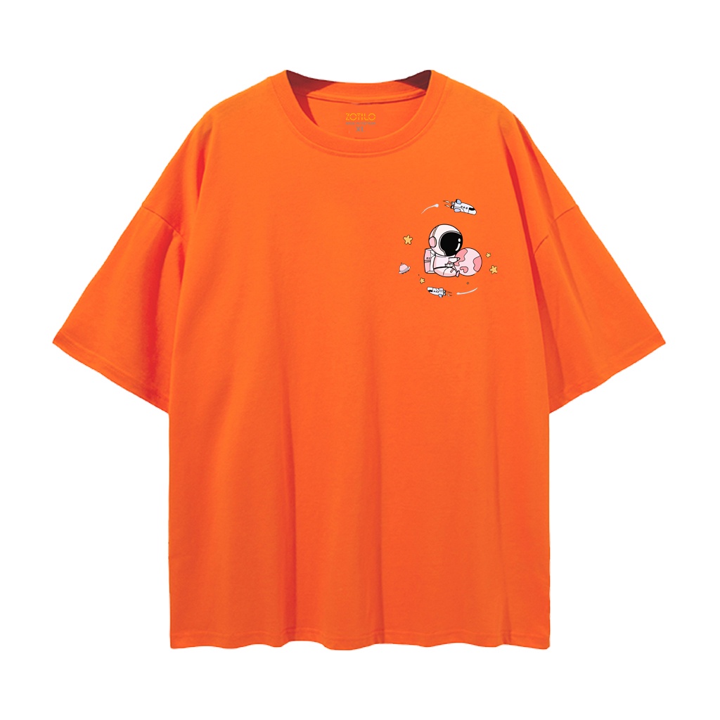 Áo thun Tay Lỡ nam nữ phi hành gia, có hình ảnh video thật D94