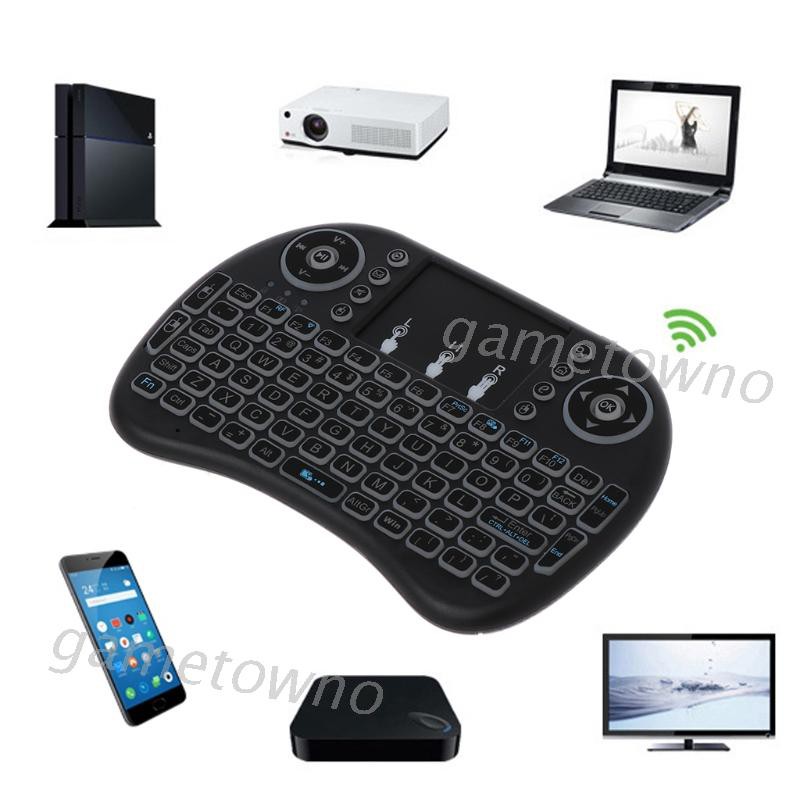 Bàn Phím Không Dây Wili 2.4ghz I8, Tích Hợp Chuột Bay, 3 Màu Cho Pc Tv Ps3