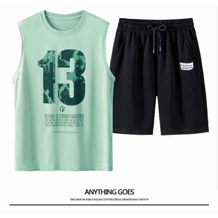 Set bộ đồ nam áo sát nách quần short - Sét đồ thể thao nam tập gym mẫu mới siêu hót vải thun co giãn thoải mái