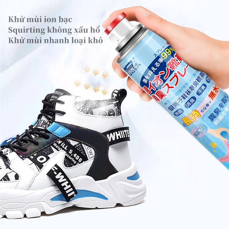 Chai xịt khử mùi giày, dép chống hôi chân diệt khuẩn hiệu quả đến 24h dung tích 260ml