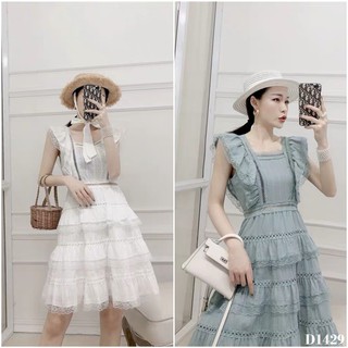 D1429 Đầm xô ren cánh tiên công chúa