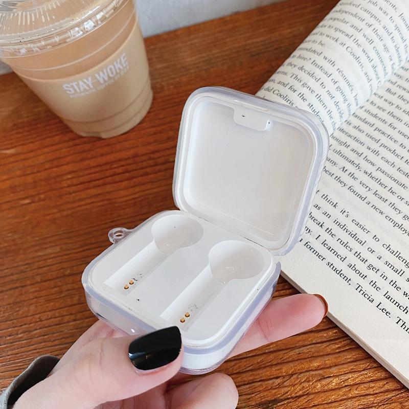 Vỏ bảo vệ hộp sạc tai nghe không dây Mi True 2 Xiaomi Air 2 bằng TPU trong suốt hình phi hành gia/ thuỷ thủ mặt trăng