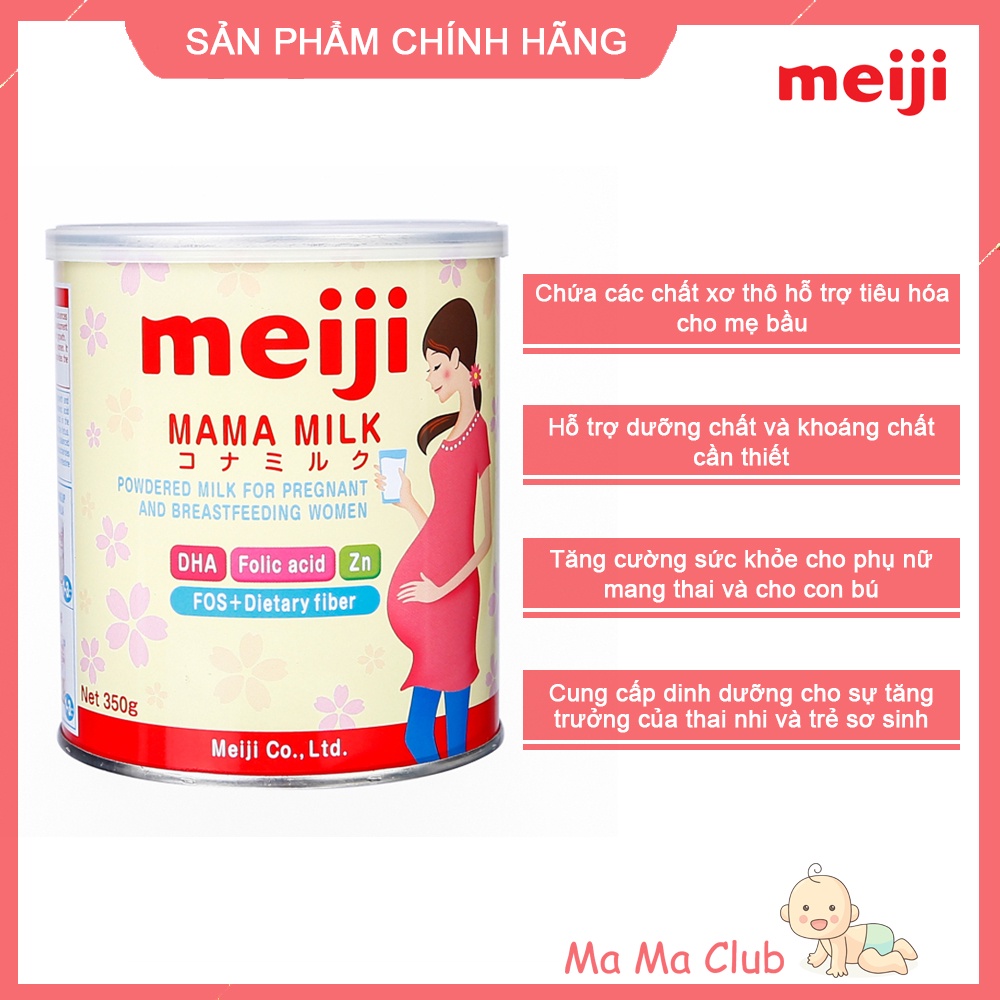 Sữa bột Meiji Mama milk 350g cho bà bầu và phụ nữ cho con bú - Ma Ma Club