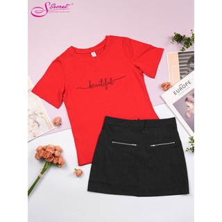 Áo thun In họa tiết Ngắn Tay Sweeten Your Life S cho nữ nhiều màu