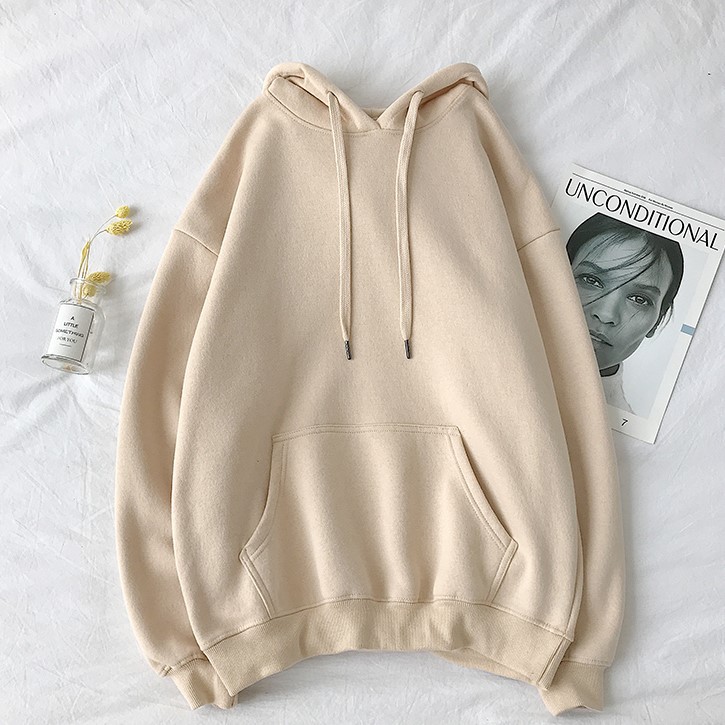 Áo nỉ bông hoodie nam nữ form rộng, áo sweater có mũ unisex