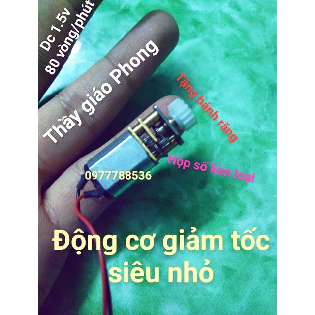 động cơ giảm tốc siêu nhỏ N20 -tặng bánh răng