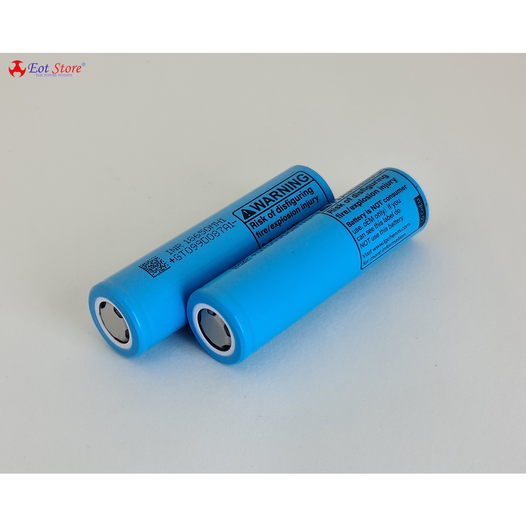 Cell pin lithium LG MH18650 dung lượng 3000 đến 3200mAh , mức xả 30A