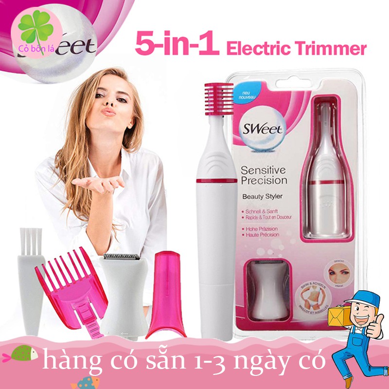 Máy Tỉa Chân Mày, Chân Tay, Nách, Bikini Đa Năng Tiện Lợi 5 IN 1