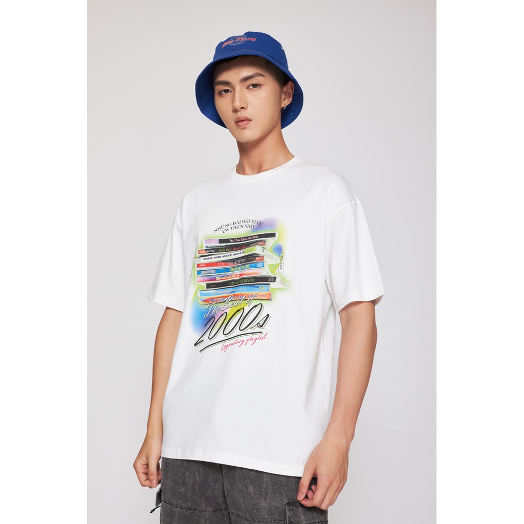 Áo Thun BOO Unisex Oversize Dáng Rộng 100% Cotton Graphic Playlist Nhạc Hot Trend Dành Cho Gen Z