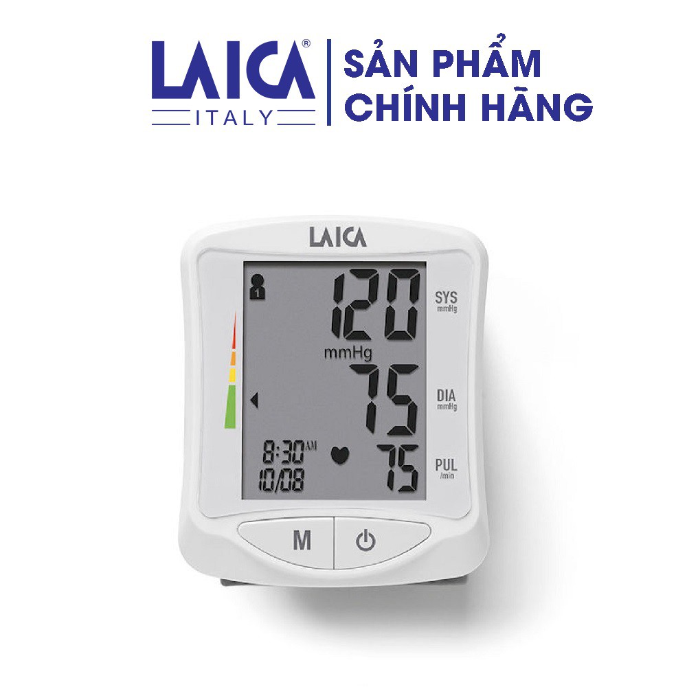 Máy đo huyết áp cổ tay Laica BM1006 - Bộ nhớ 60 lần đo