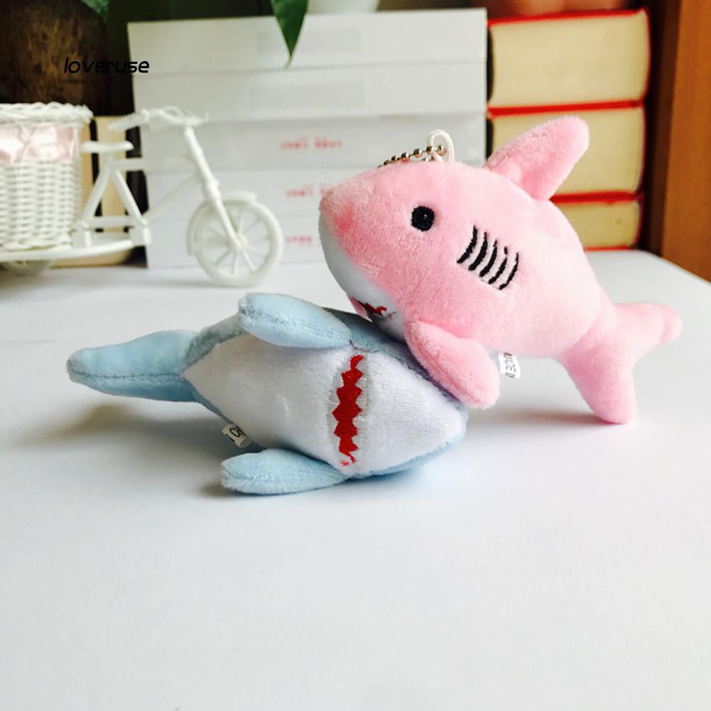 Móc khóa hình con cá mập dễ thương chiều dài 12 cm