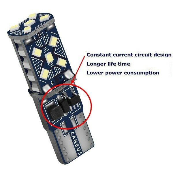 Set 10 Bóng Đèn Led T10 W5W Siêu Sáng Cho Xe Hơi