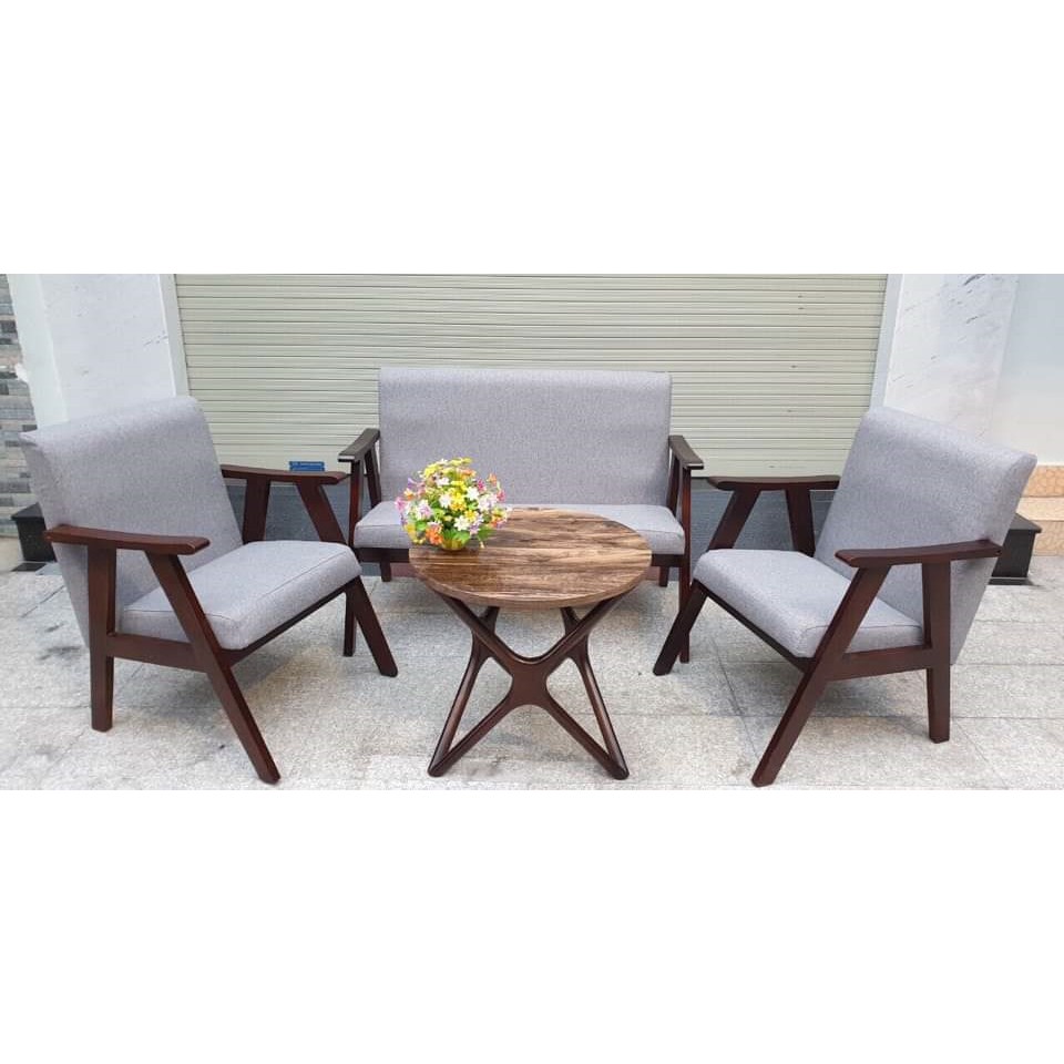 Bàn ghế sofa cafe xưởng sản xuất giá rẻ (bộ 3 ghế,1 bàn)