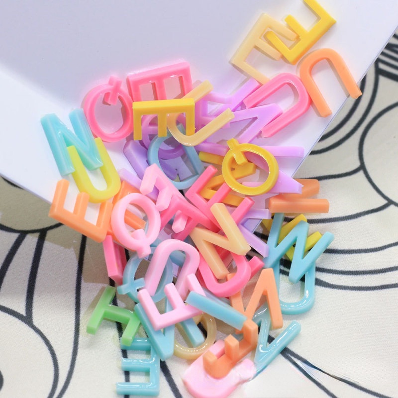 Set 30 Phụ Kiện Chữ Cái Bằng Nhựa Màu Sắc Ngẫu Nhiên Dùng Để Dạy Học Cho Bé