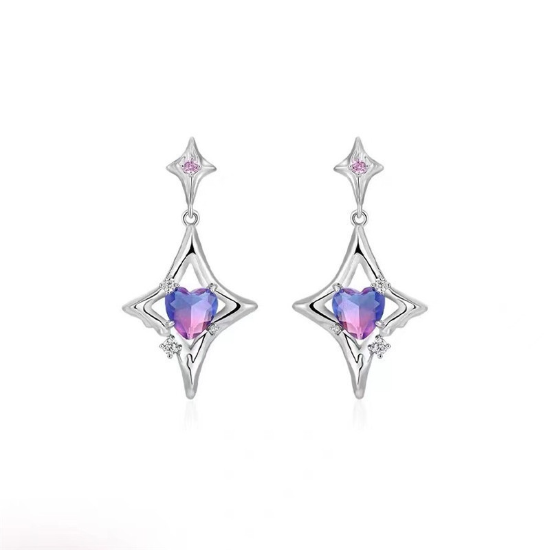 Bông Tai Ngôi Sao Năm Cánh Phong Cách hip hop Thời Trang Cho Nam Và Nữ