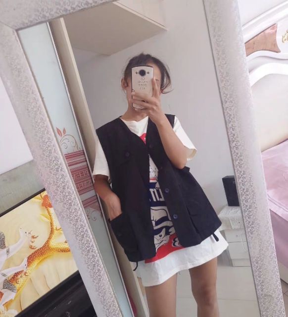 Áo Khoác ghile kaki *có ảnh thật*