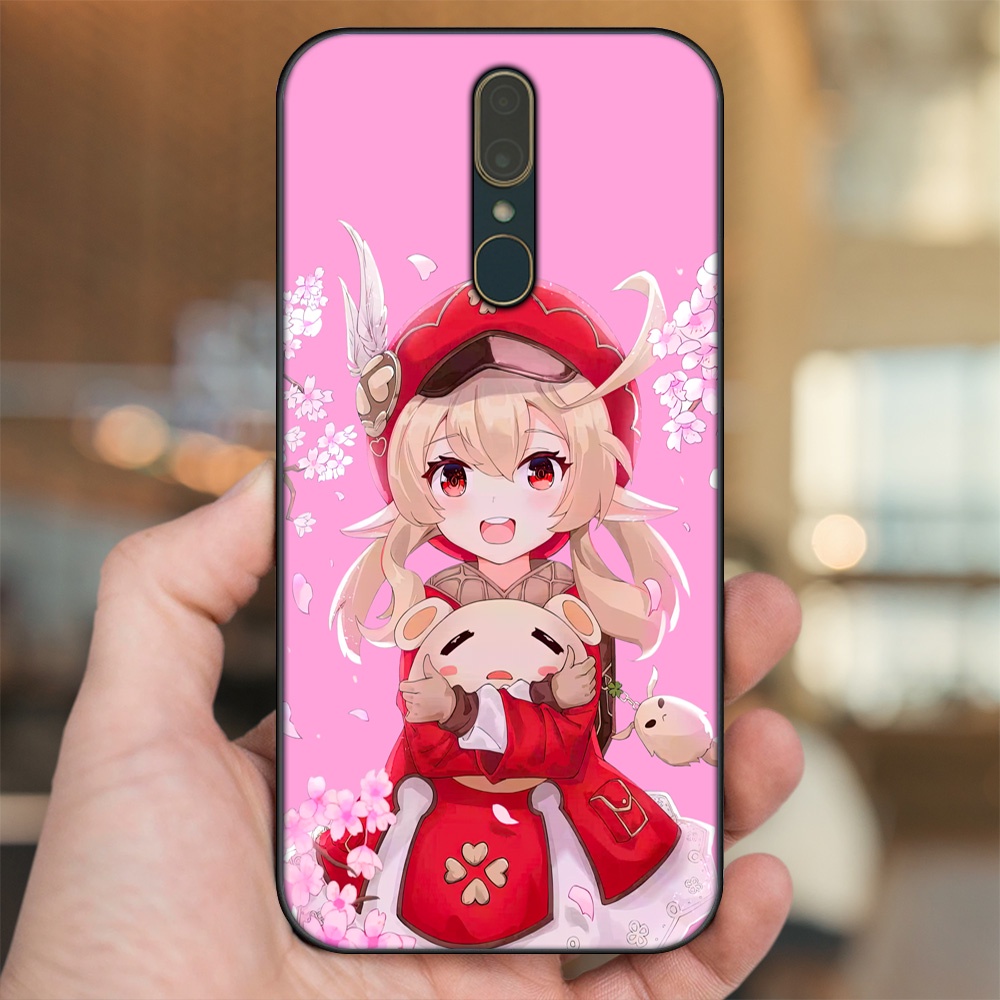Ốp lưng Oppo F11 viền đen in hình Klee Genshin Impact
