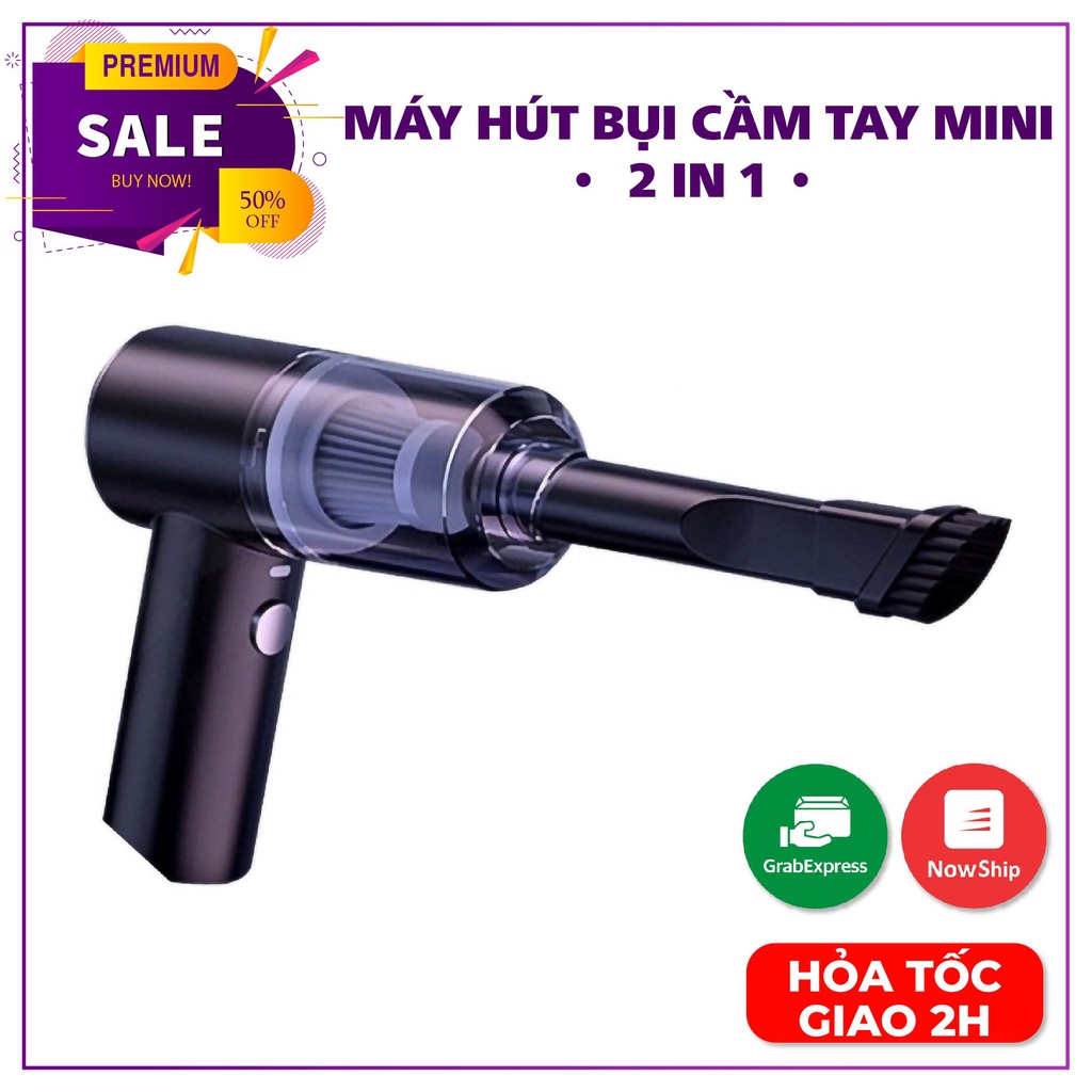 Máy hút bụi không dây cầm tay mini siêu mạnh nhỏ gọn