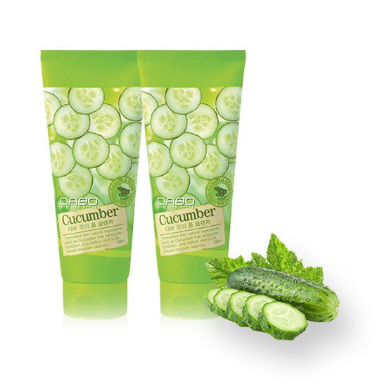 Sữa Rửa Mặt Dabo Dưa Leo Foam Cleanser 180ml sạch da, se khít lỗ chân lông ,mờ vết tàn nhang, giảm nếp nhăn