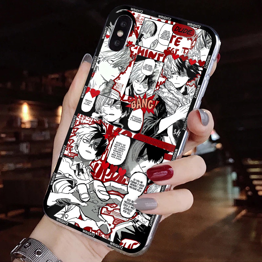 Ốp lưng iphone anime My Hero Academia Shoto Todoroki Học viện siêu anh hùng phụ kiện điện thoại thời trang