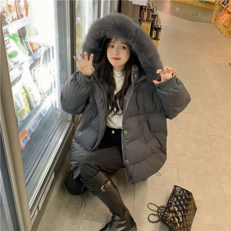 Khoác phao mũ lông