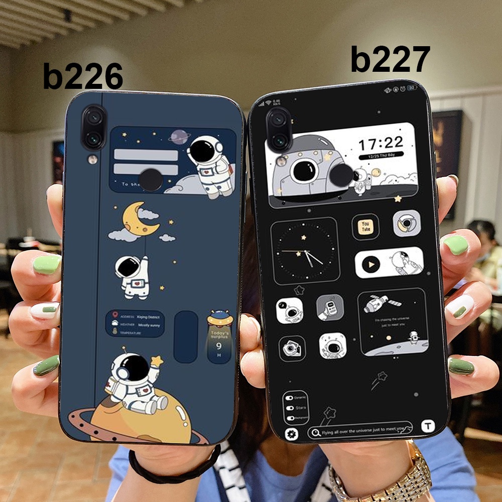 Ốp lưng điện thoại xiaomi redmi 7 bộ hình vũ trụ chi bi mới