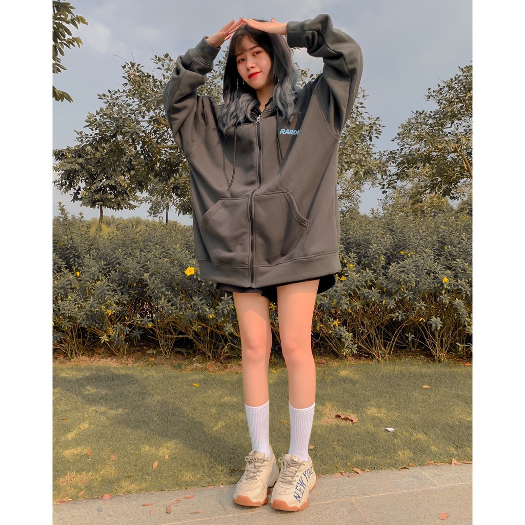 Áo Khoác Nỉ Bông RARDIC Form Rộng Ulzzang (Ảnh Thật)