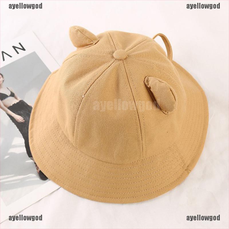 Nón Bucket Che Nắng Phối Tai Mèo Dễ Thương Thời Trang Mùa Hè Cho Bạn Gái