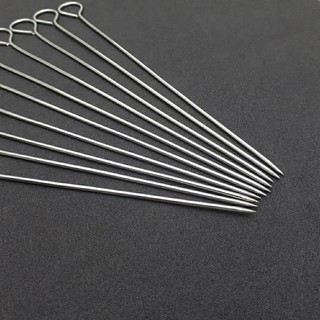 Combo 10 que xiên thịt inox 30cm