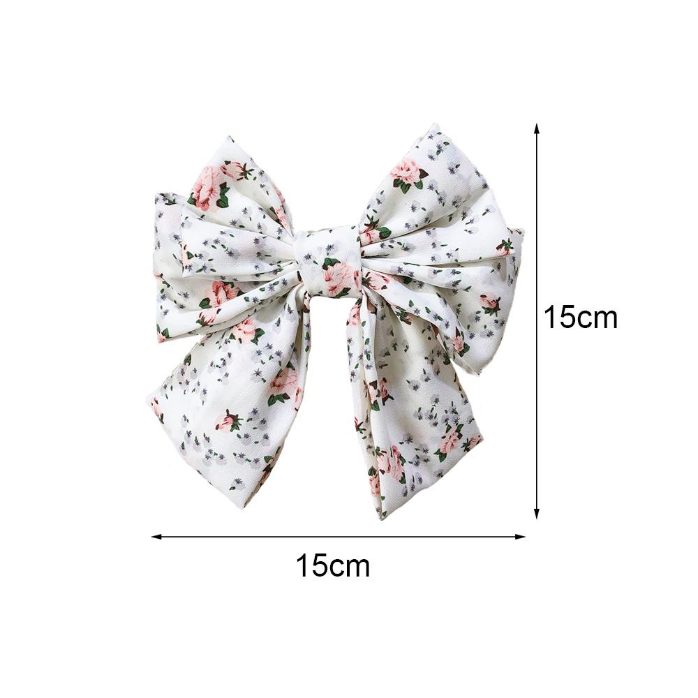 JONYE Kẹp Tóc Nơ Vải Chiffon Thời Trang Cho Nữ