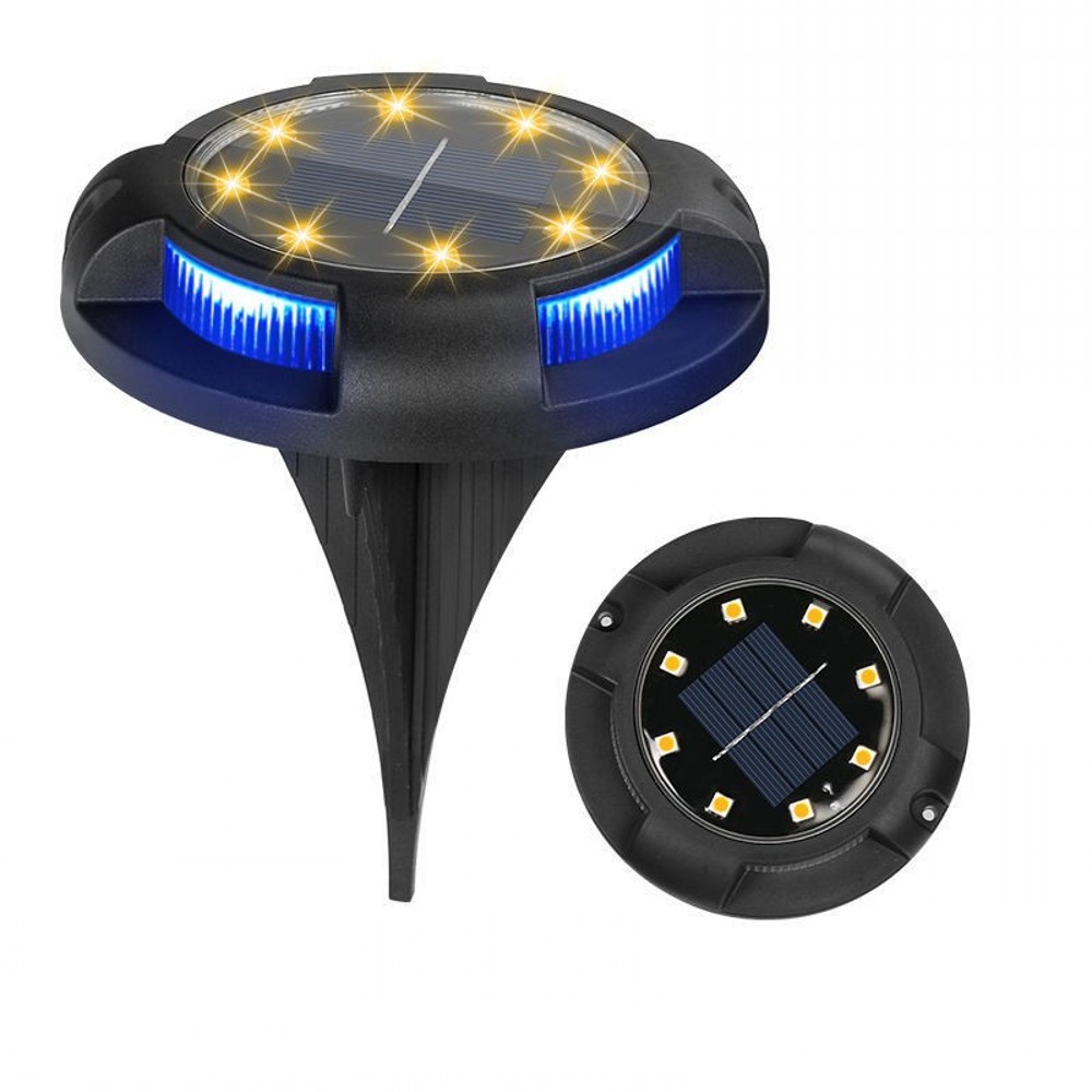 Đèn 8Led Siêu Sáng Hình Tròn Sử Dụng Năng Lượng Mặt Trời